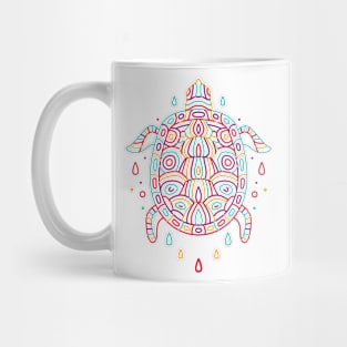 Turtle Colorful Monoline Mug